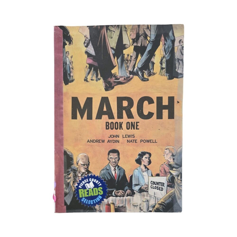 March Book One John Lewis Andrew Aydin Nate Powell Graphic Novel Paperback 2013